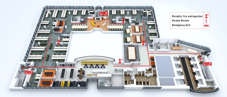 3D Emergency Response Maps For Safer Buildings